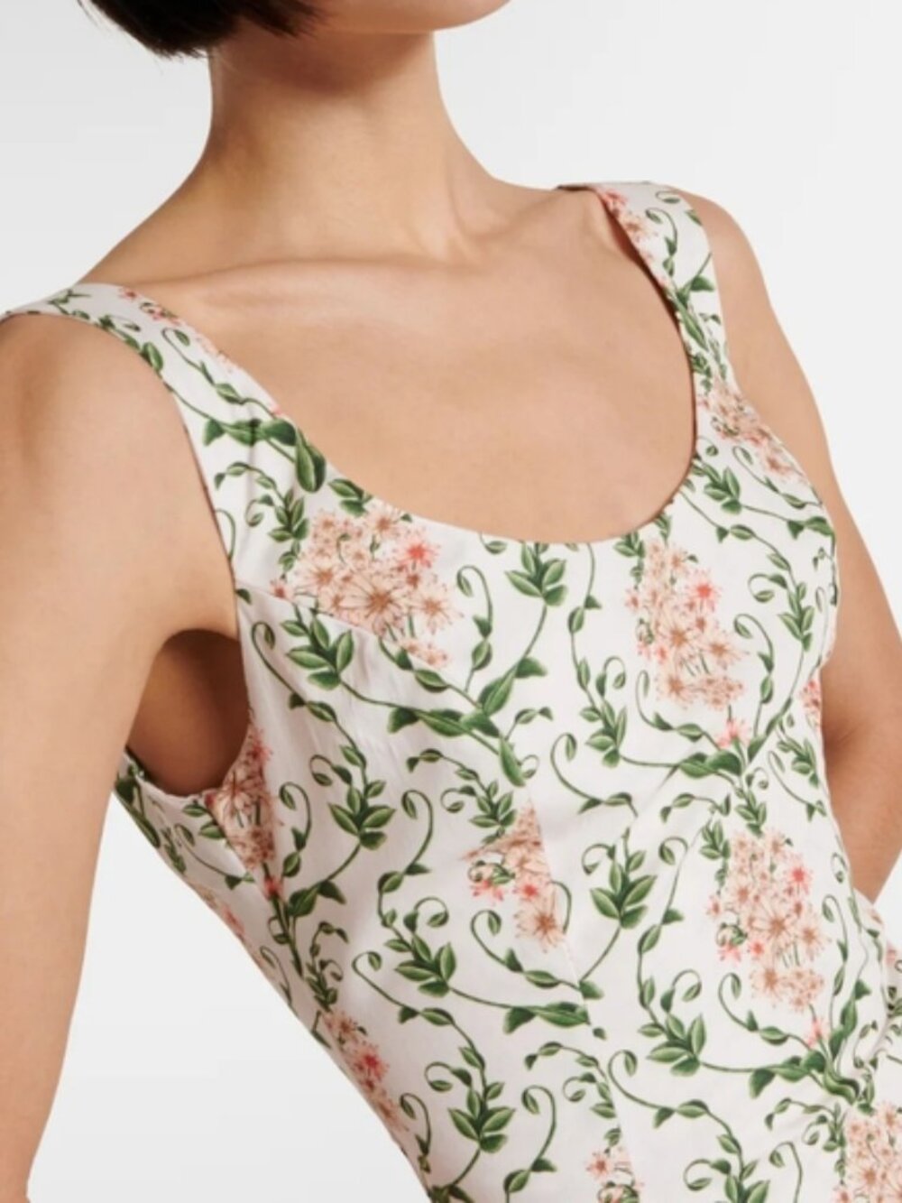 Agua by Agua Bendita Pluma floral corset cotton dress - Picture 3 of 14